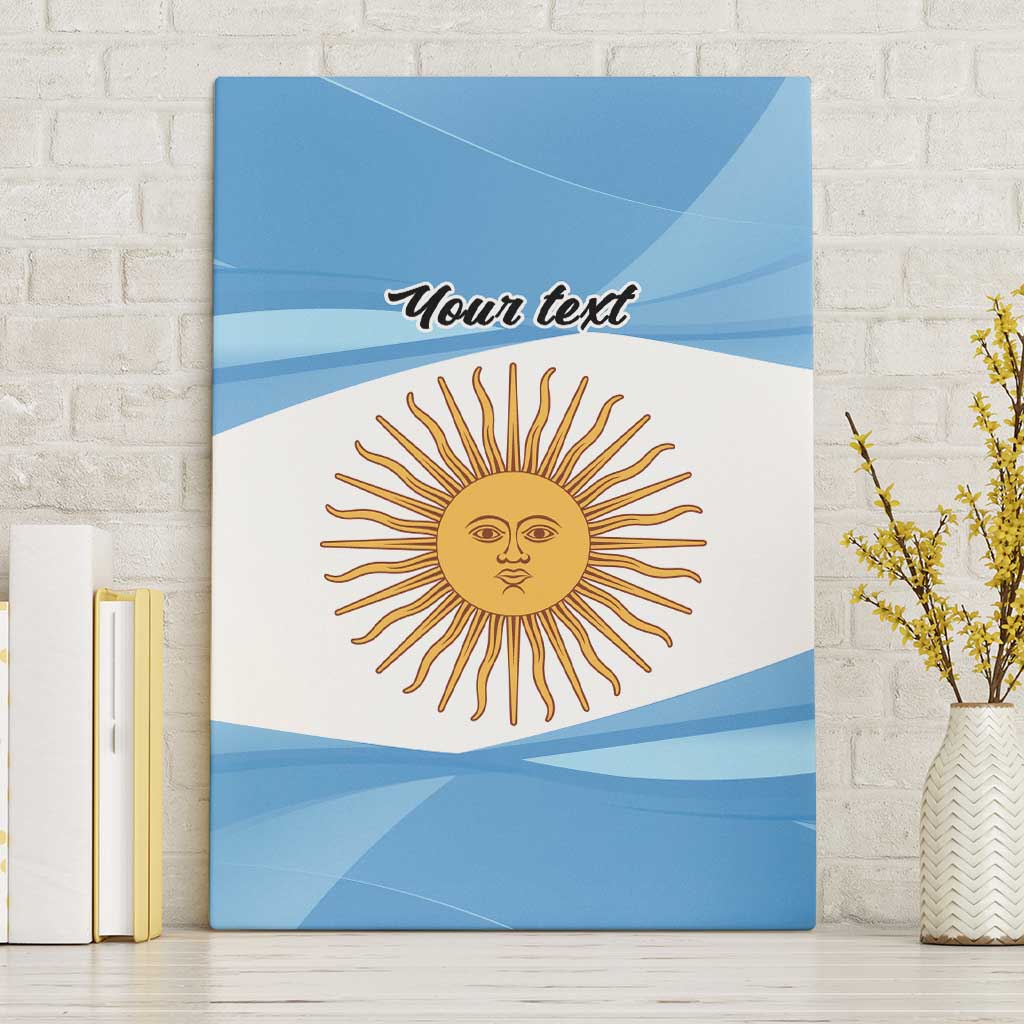 Argentina Flag Day Personalized Canvas Wall Art Simple Sol de Mayo