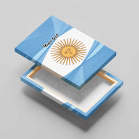 Argentina Flag Day Personalized Canvas Wall Art Simple Sol de Mayo