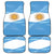Argentina Flag Day Personalized Car Mats Simple Sol de Mayo