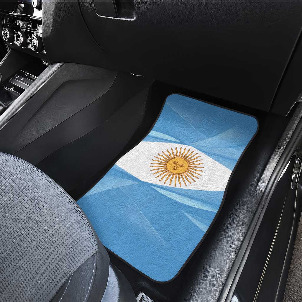 Argentina Flag Day Personalized Car Mats Simple Sol de Mayo