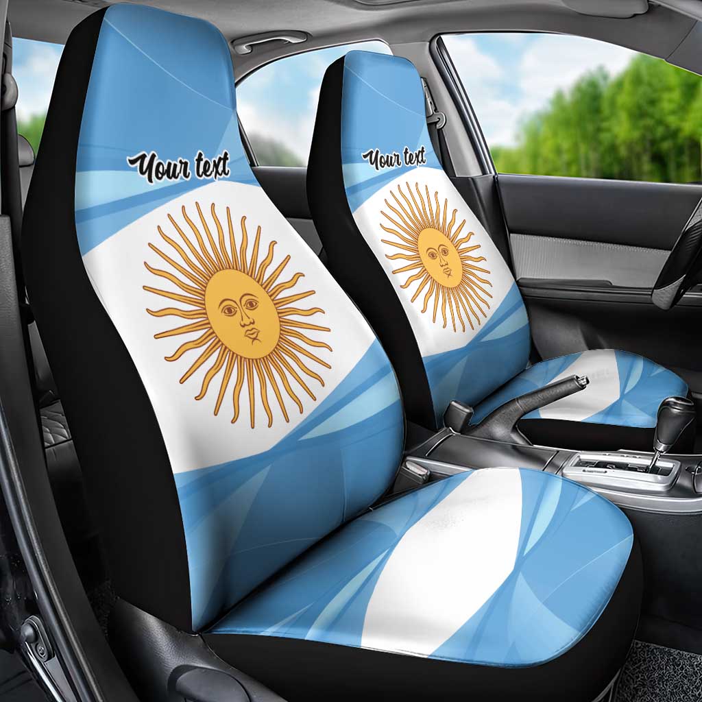 Argentina Flag Day Personalized Car Seat Cover Simple Sol de Mayo