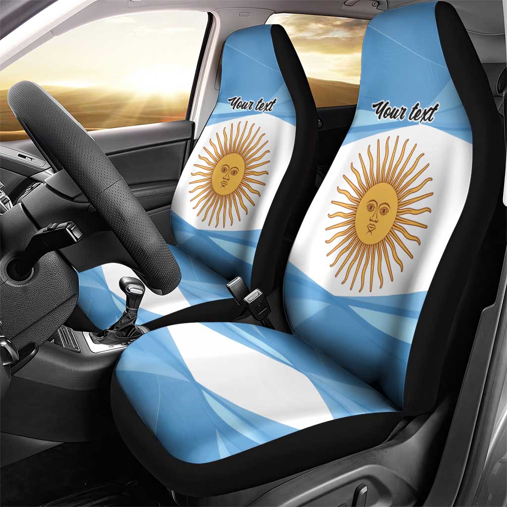 Argentina Flag Day Personalized Car Seat Cover Simple Sol de Mayo
