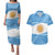 Argentina Flag Day Personalized Couples Matching Puletasi and Hawaiian Shirt Simple Sol de Mayo