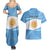 Argentina Flag Day Personalized Couples Matching Summer Maxi Dress and Hawaiian Shirt Simple Sol de Mayo