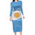 Argentina Flag Day Personalized Family Matching Long Sleeve Bodycon Dress and Hawaiian Shirt Simple Sol de Mayo