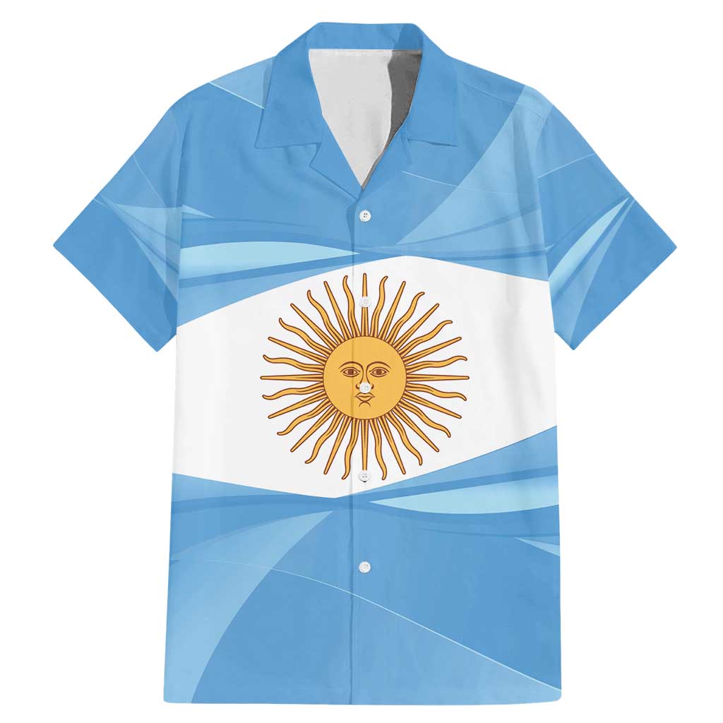 Argentina Flag Day Personalized Family Matching Mermaid Dress and Hawaiian Shirt Simple Sol de Mayo