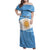 Argentina Flag Day Personalized Family Matching Off Shoulder Maxi Dress and Hawaiian Shirt Simple Sol de Mayo