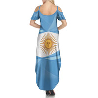 Argentina Flag Day Personalized Family Matching Summer Maxi Dress and Hawaiian Shirt Simple Sol de Mayo