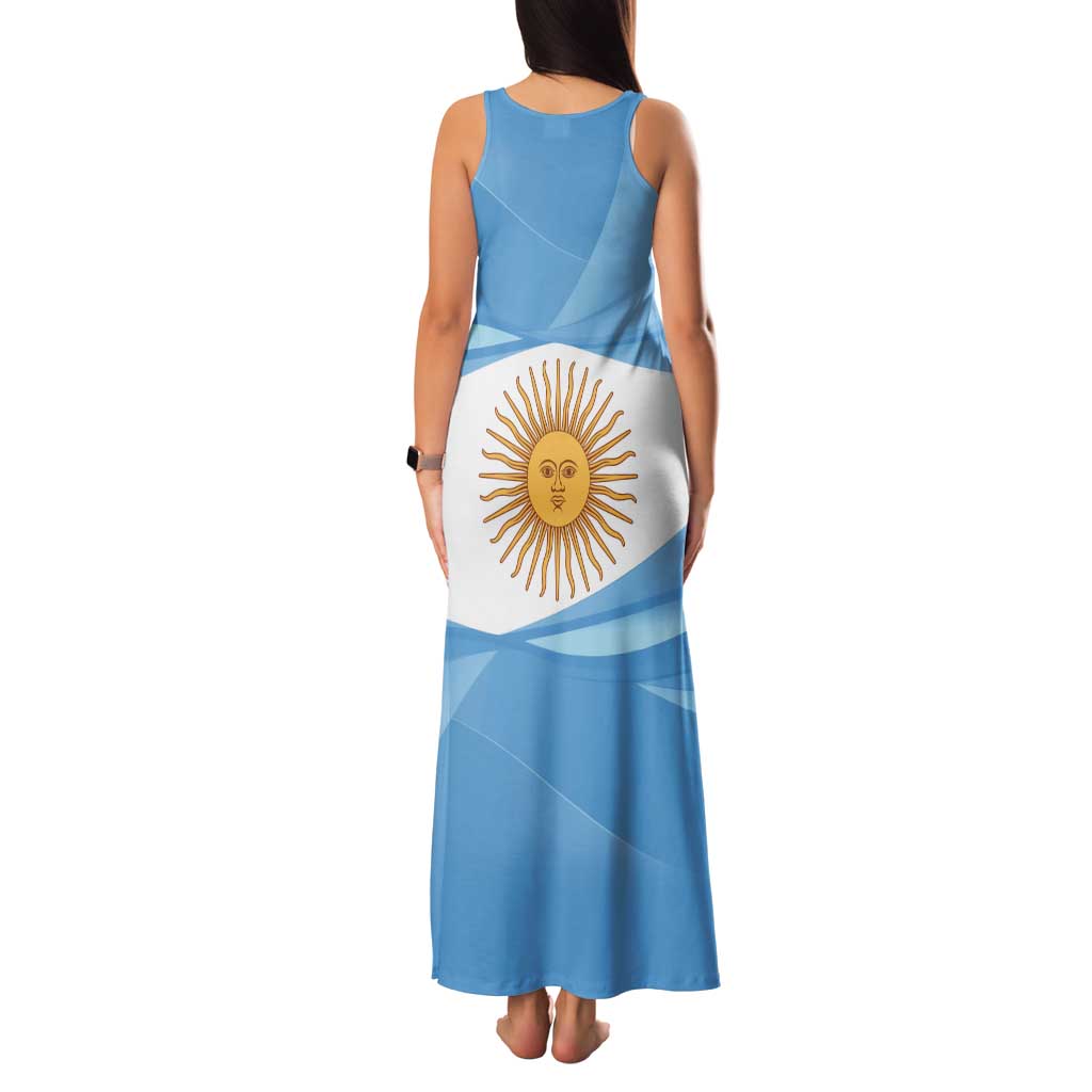 Argentina Flag Day Personalized Family Matching Tank Maxi Dress and Hawaiian Shirt Simple Sol de Mayo