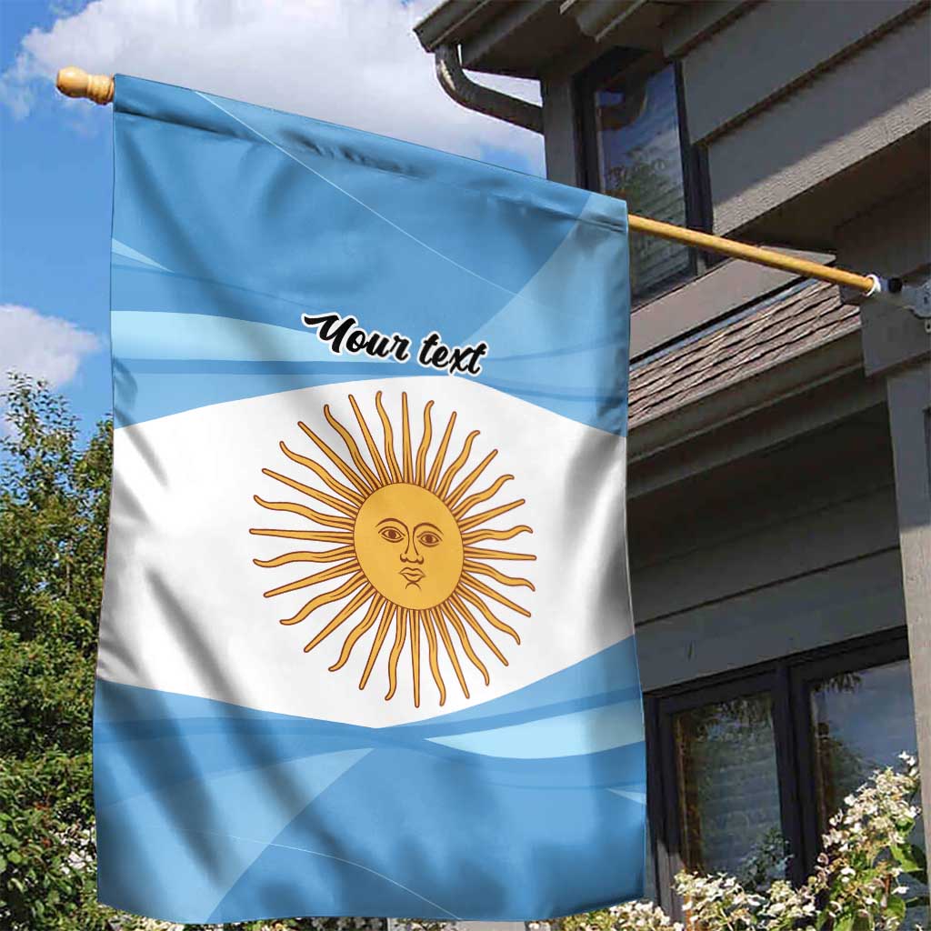 Argentina Flag Day Personalized Garden Flag Simple Sol de Mayo