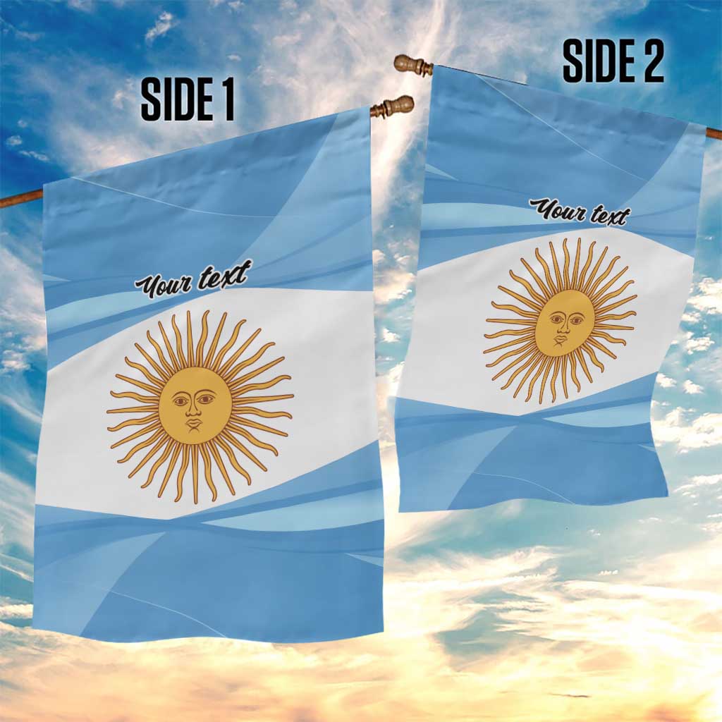 Argentina Flag Day Personalized Garden Flag Simple Sol de Mayo