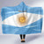 Argentina Flag Day Personalized Hooded Blanket Simple Sol de Mayo