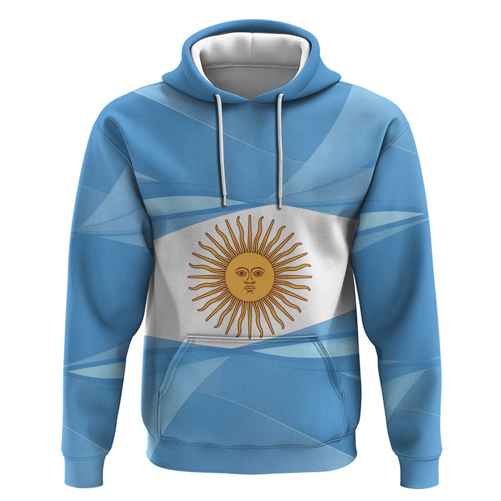 Argentina Flag Day Personalized Hoodie Simple Sol de Mayo
