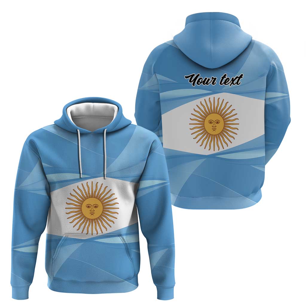 Argentina Flag Day Personalized Hoodie Simple Sol de Mayo