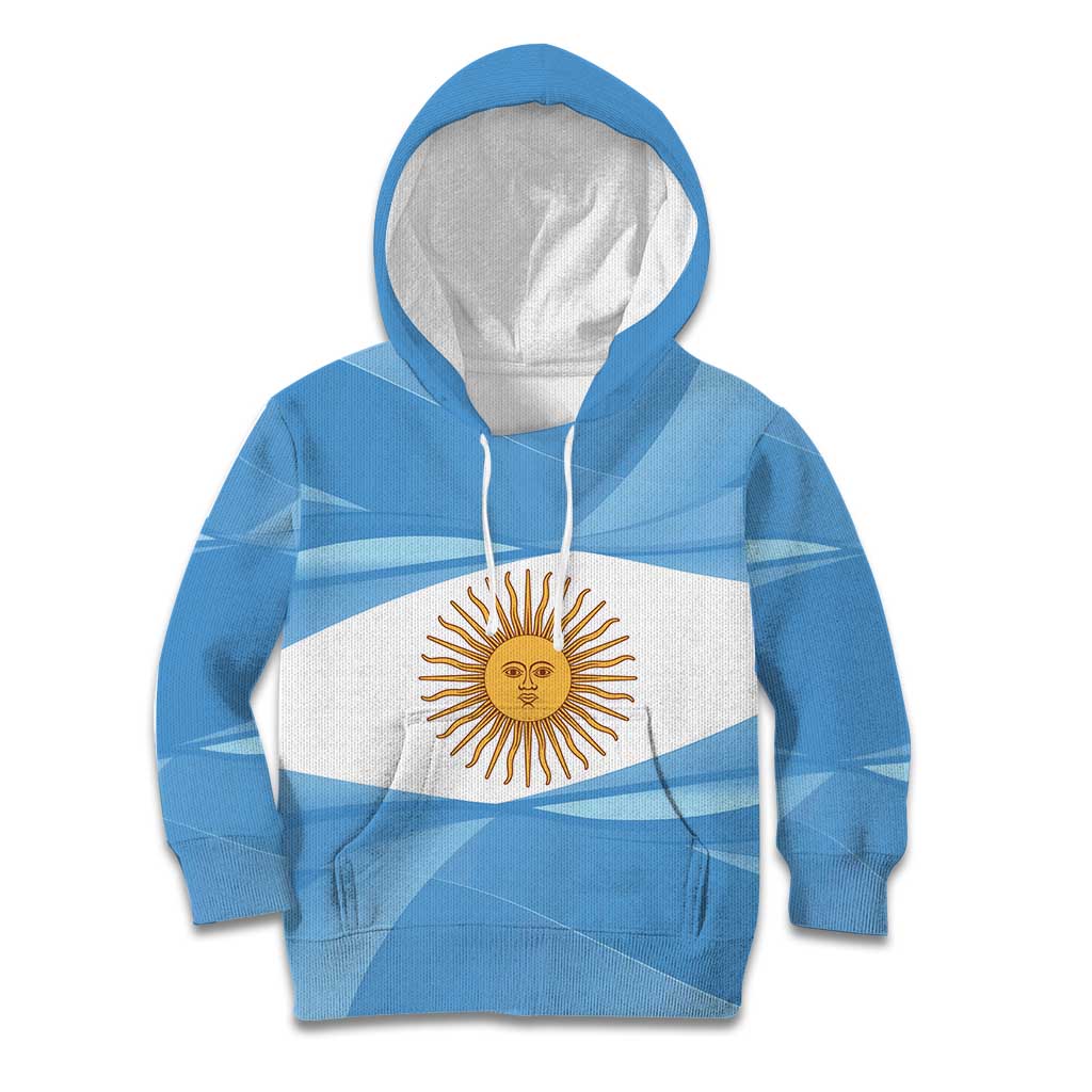 Argentina Flag Day Personalized Kid Hoodie Simple Sol de Mayo