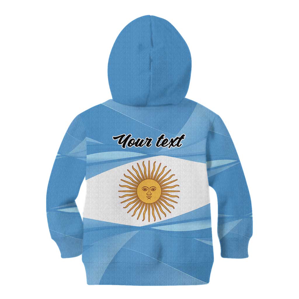 Argentina Flag Day Personalized Kid Hoodie Simple Sol de Mayo