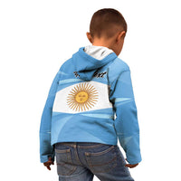 Argentina Flag Day Personalized Kid Hoodie Simple Sol de Mayo