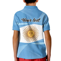 Argentina Flag Day Personalized Kid Polo Shirt Simple Sol de Mayo