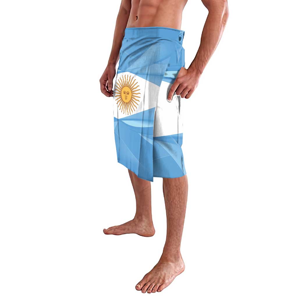 Argentina Flag Day Personalized Lavalava Simple Sol de Mayo