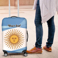 Argentina Flag Day Personalized Luggage Cover Simple Sol de Mayo