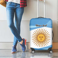 Argentina Flag Day Personalized Luggage Cover Simple Sol de Mayo