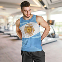 Argentina Flag Day Personalized Men Tank Top Simple Sol de Mayo