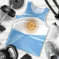Argentina Flag Day Personalized Men Tank Top Simple Sol de Mayo