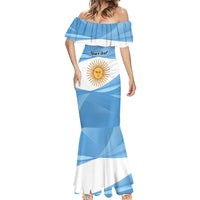 Argentina Flag Day Personalized Mermaid Dress Simple Sol de Mayo