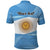 Argentina Flag Day Personalized Polo Shirt Simple Sol de Mayo