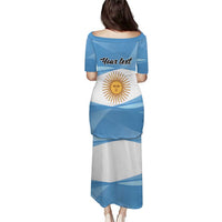 Argentina Flag Day Personalized Puletasi Simple Sol de Mayo