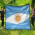 Argentina Flag Day Personalized Quilt Simple Sol de Mayo
