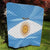 Argentina Flag Day Personalized Quilt Simple Sol de Mayo