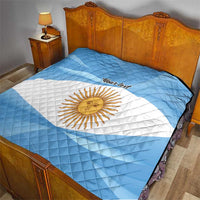 Argentina Flag Day Personalized Quilt Simple Sol de Mayo