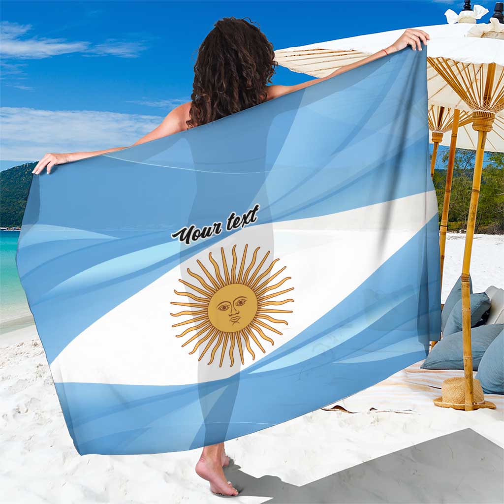 Argentina Flag Day Personalized Sarong Simple Sol de Mayo