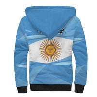 Argentina Flag Day Personalized Sherpa Hoodie Simple Sol de Mayo