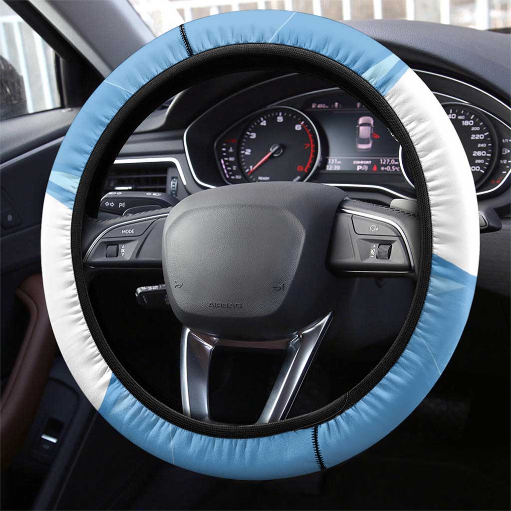 Argentina Flag Day Steering Wheel Cover Simple Sol de Mayo