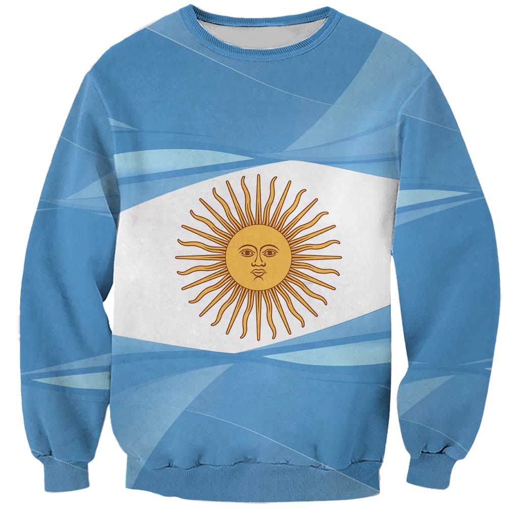 Argentina Flag Day Personalized Sweatshirt Simple Sol de Mayo