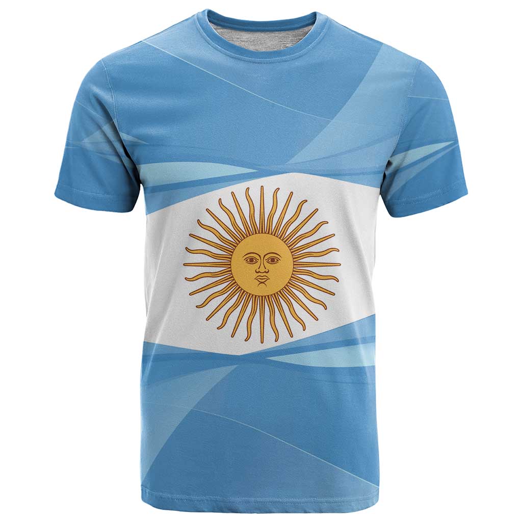 Argentina Flag Day Personalized T Shirt Simple Sol de Mayo