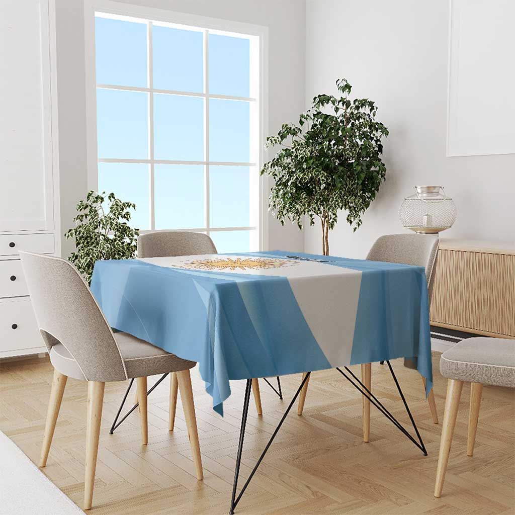 Argentina Flag Day Personalized Tablecloth Simple Sol de Mayo