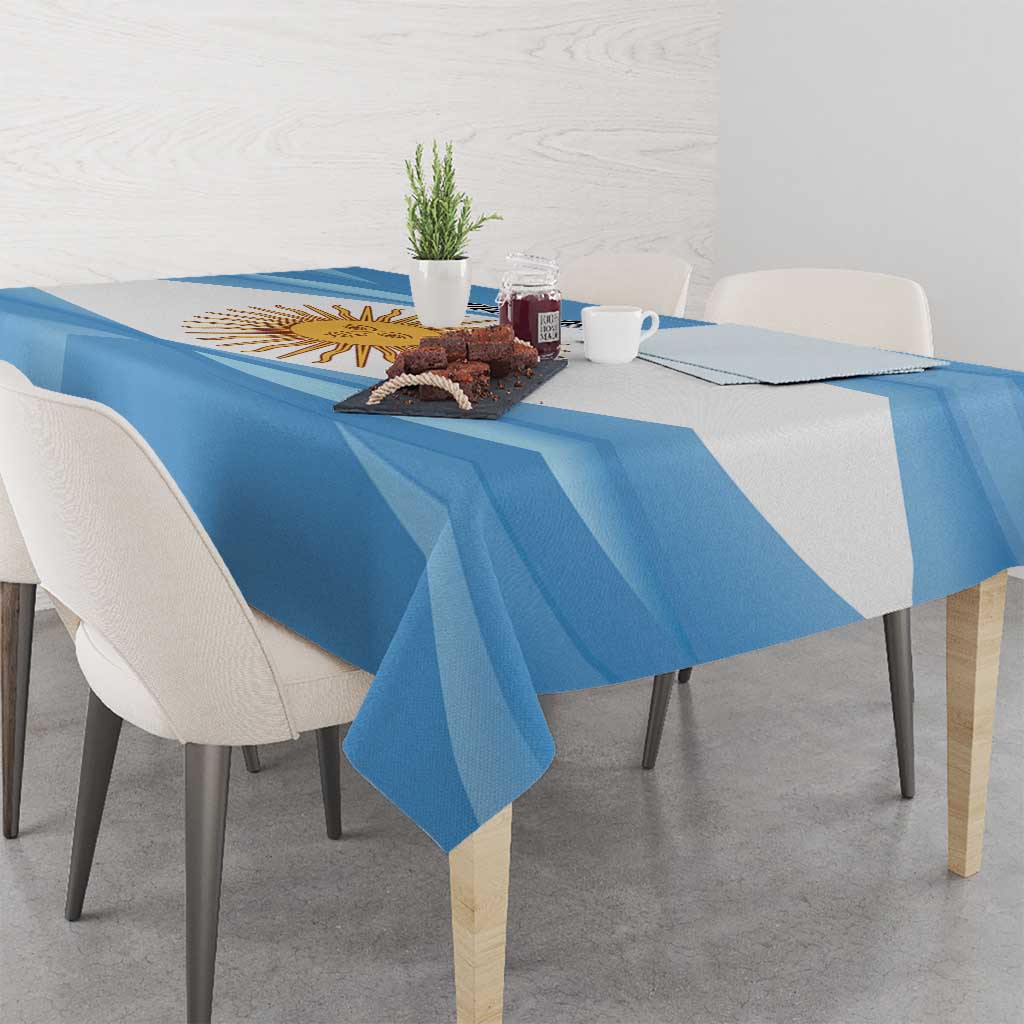 Argentina Flag Day Personalized Tablecloth Simple Sol de Mayo