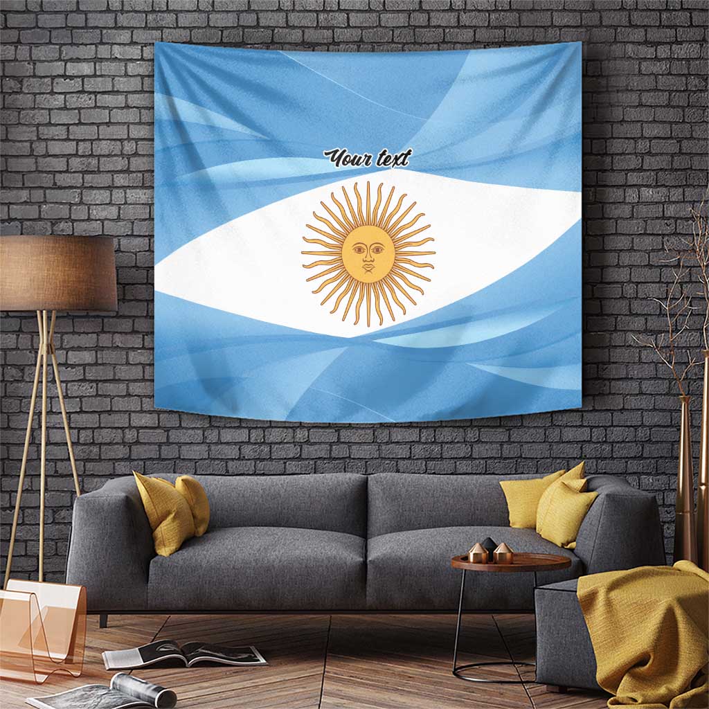 Argentina Flag Day Personalized Tapestry Simple Sol de Mayo