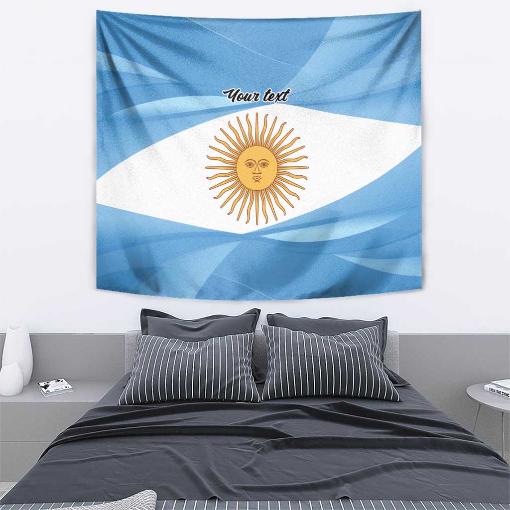 Argentina Flag Day Personalized Tapestry Simple Sol de Mayo