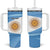 Argentina Flag Day Personalized Tumbler With Handle Simple Sol de Mayo