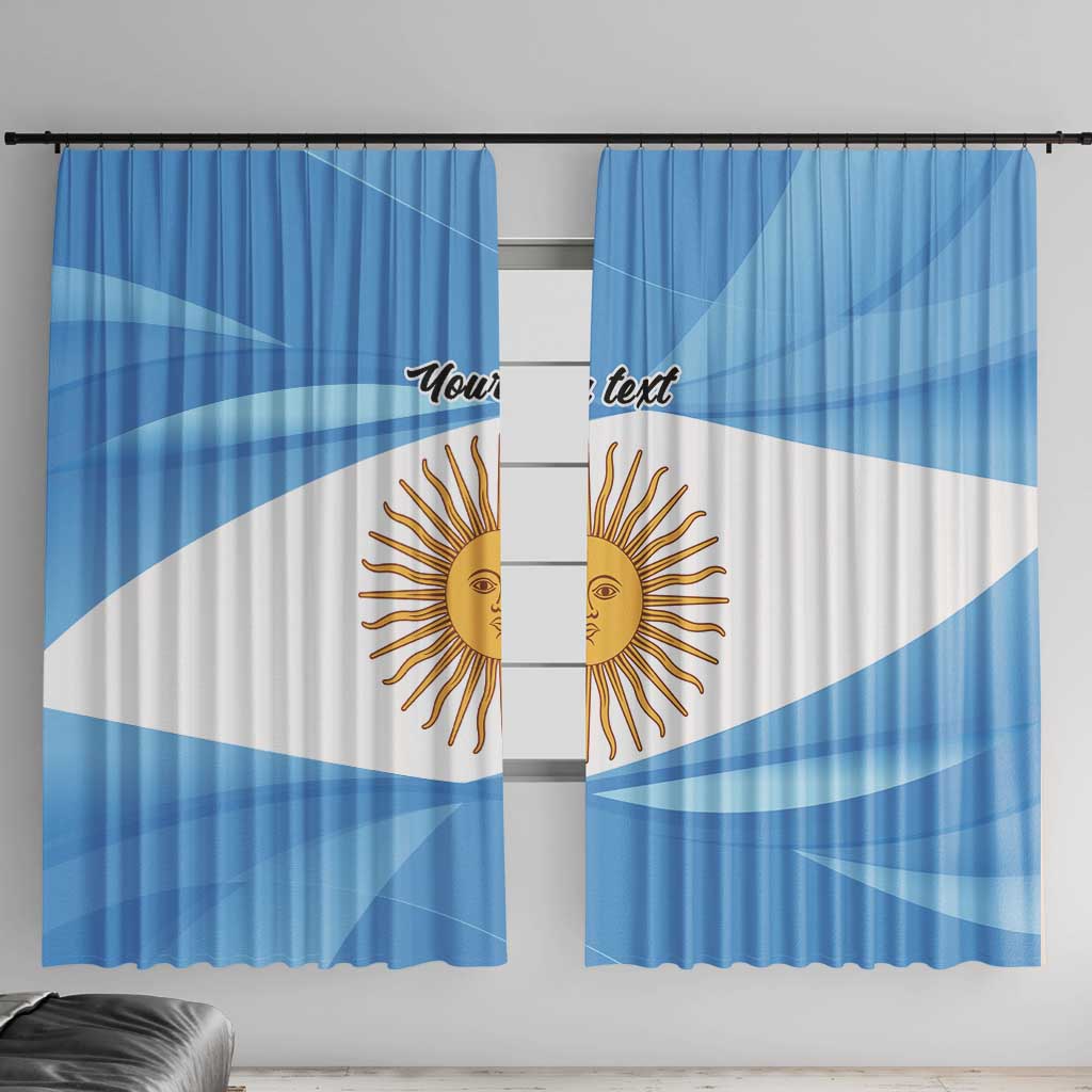Argentina Flag Day Personalized Window Curtain Simple Sol de Mayo