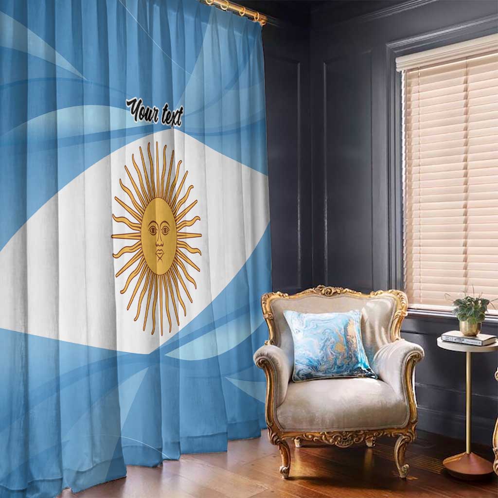 Argentina Flag Day Personalized Window Curtain Simple Sol de Mayo