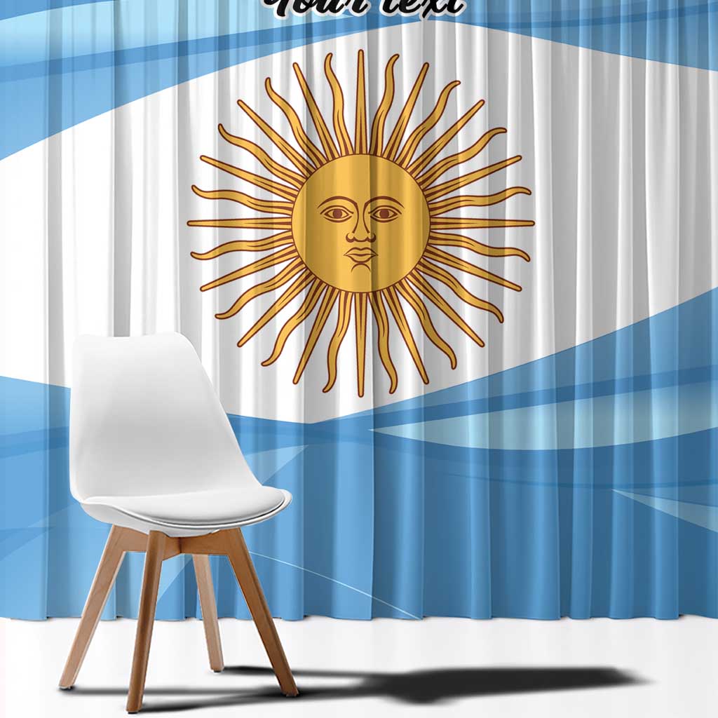 Argentina Flag Day Personalized Window Curtain Simple Sol de Mayo