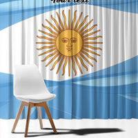 Argentina Flag Day Personalized Window Curtain Simple Sol de Mayo