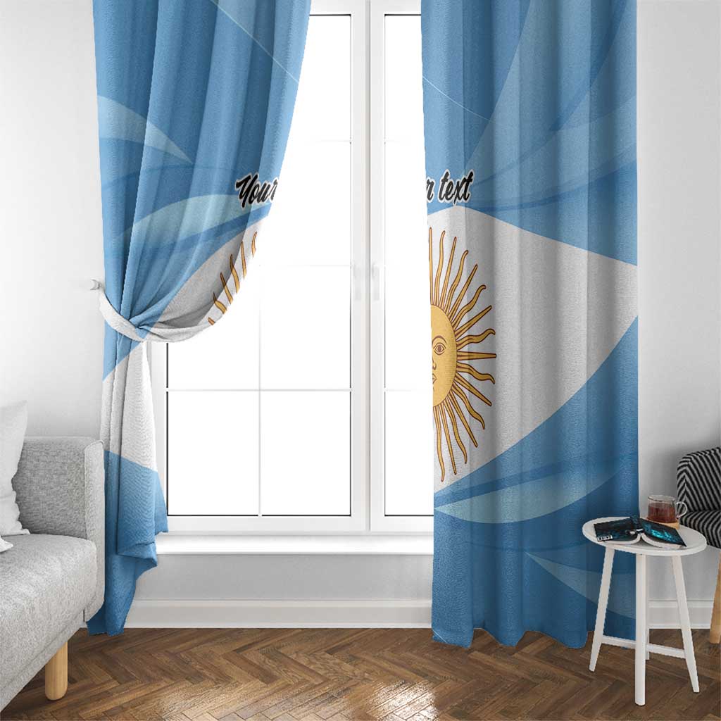 Argentina Flag Day Personalized Window Curtain Simple Sol de Mayo