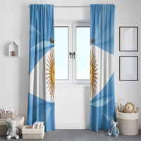 Argentina Flag Day Personalized Window Curtain Simple Sol de Mayo