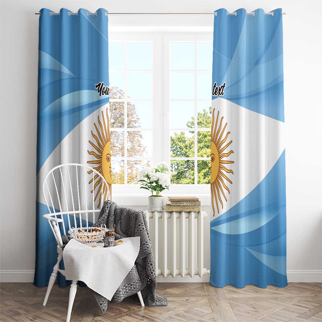 Argentina Flag Day Personalized Window Curtain Simple Sol de Mayo